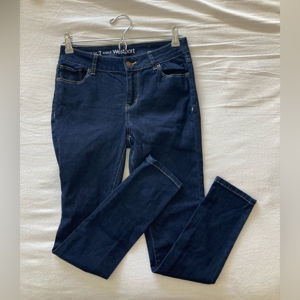 Westport Women's Dark Blue Ankle Jeans